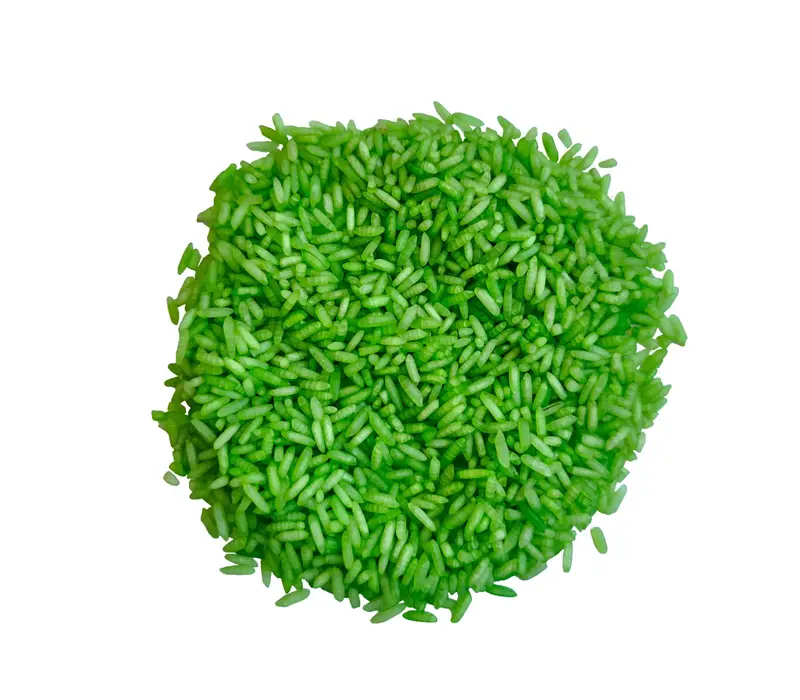 Speelrijst fluogroen 500 gram