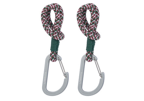 Lässig Stroller Hooks Cord 2 pcs green/ lavender