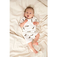 Short Sleeve Pyjama set Dog milky