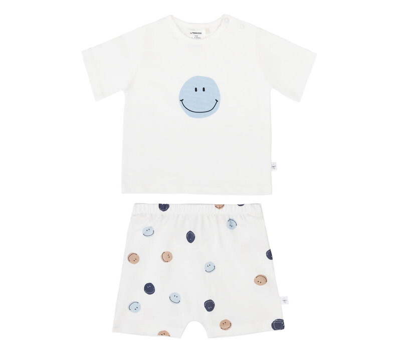 Short Sleeve Pyjama set Smile milky