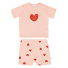 Lässig Short Sleeve Pyjama set Heart peach rose