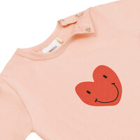 Short Sleeve Pyjama set Heart peach rose