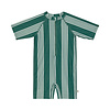 Lässig Short Sleeve Sunsuit Stripes green/ nature