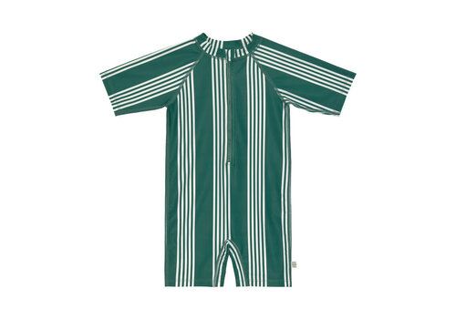 Lässig Short Sleeve Sunsuit Stripes green/ nature