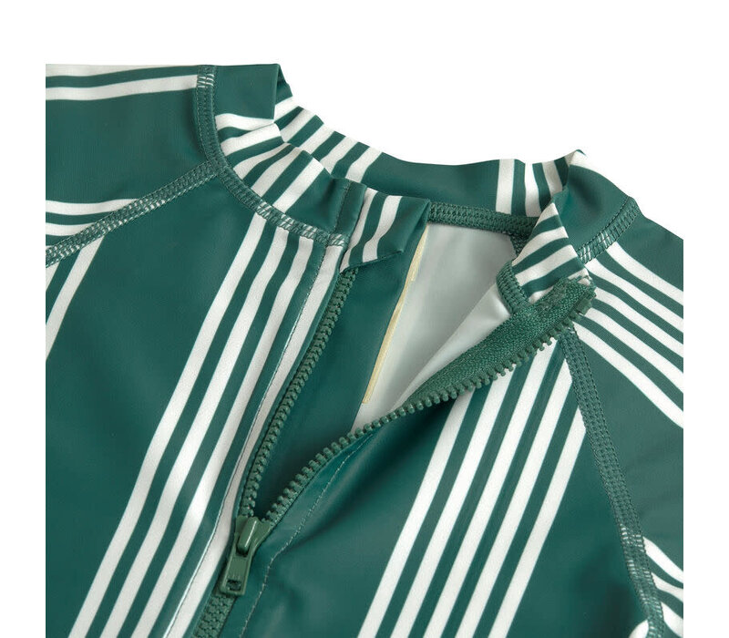 Short Sleeve Sunsuit Stripes green/ nature