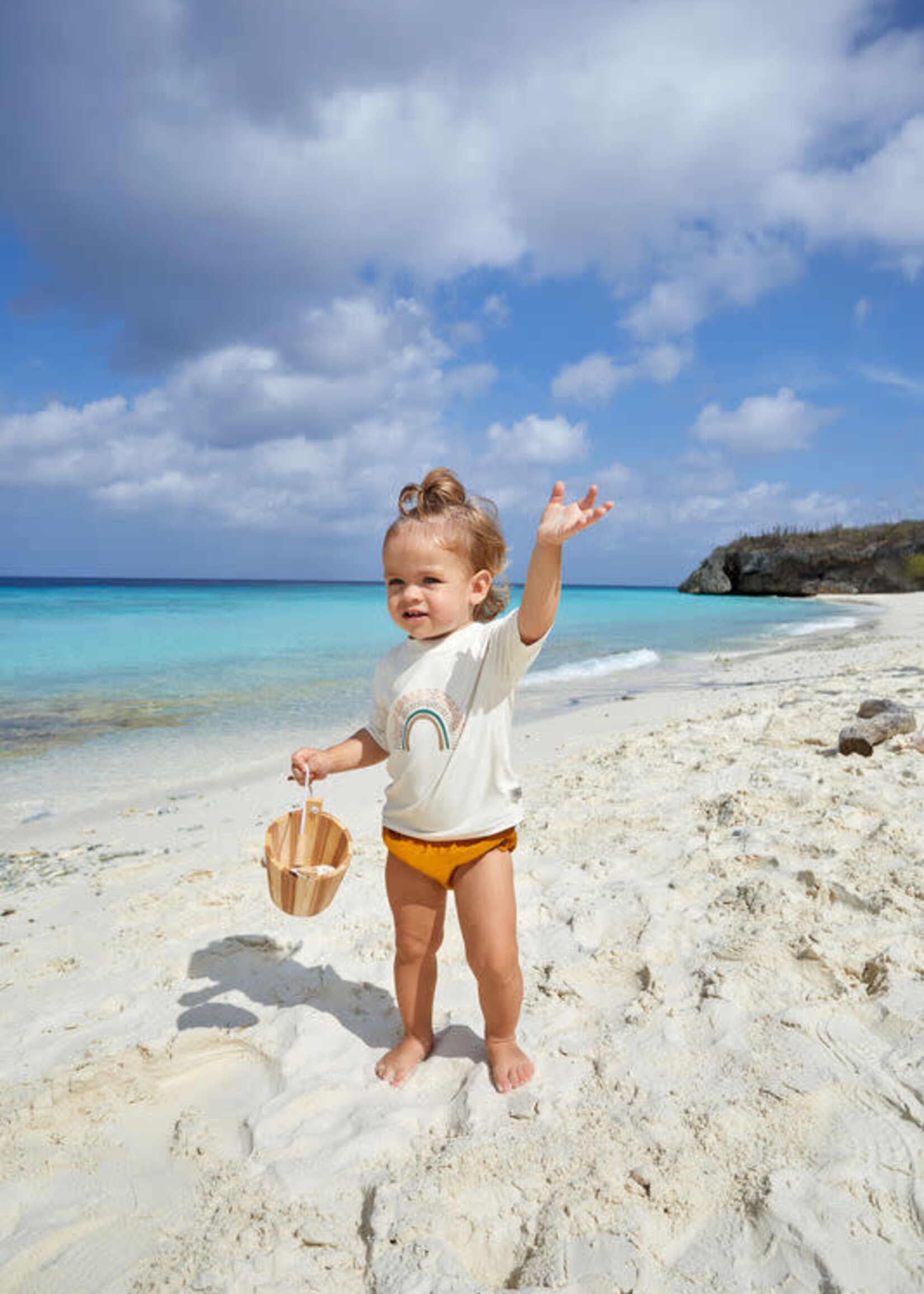 Lässig Short Sleeve Rashguard Rainbow nature