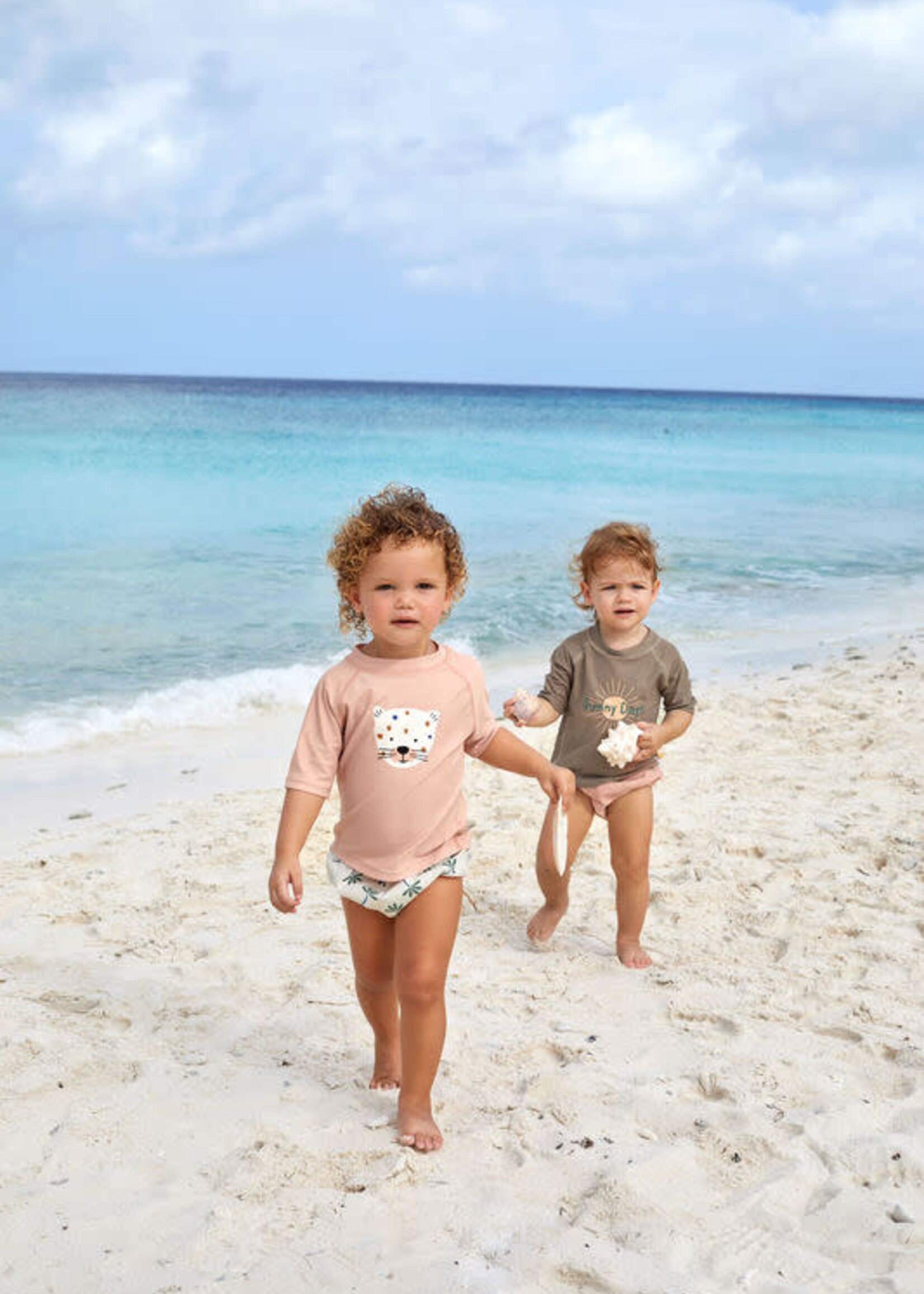 Lässig Short Sleeve Rashguard Sun choco