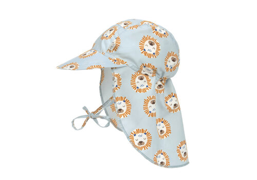 Lässig Sun Protection Flap Hat Lion powder blue