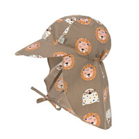 Sun Protection Flap Hat Wild Cats choco