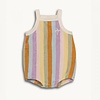 Happymess Terry romper sunset stripes