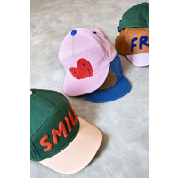 Kids Base Cap Smile ocean green/ light rose