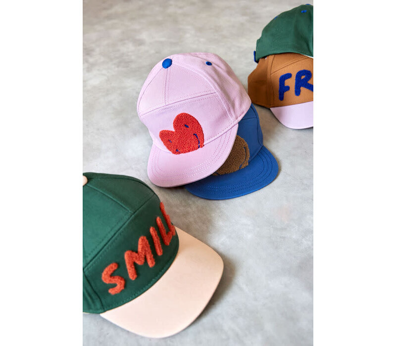 Kids Base Cap Smile ocean green/ light rose