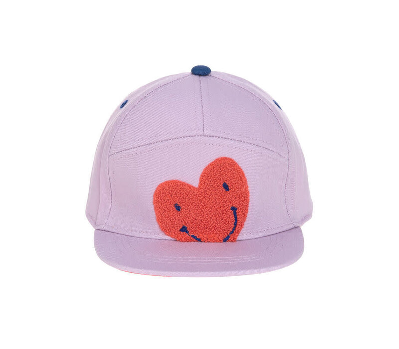 Kids Skater Cap Heart lavender