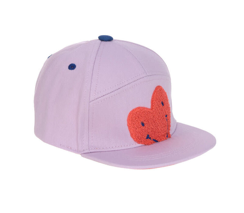 Kids Skater Cap Heart lavender