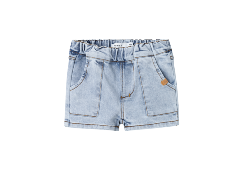 LIL' ATELIER BABY Loose shorts Light blue denim