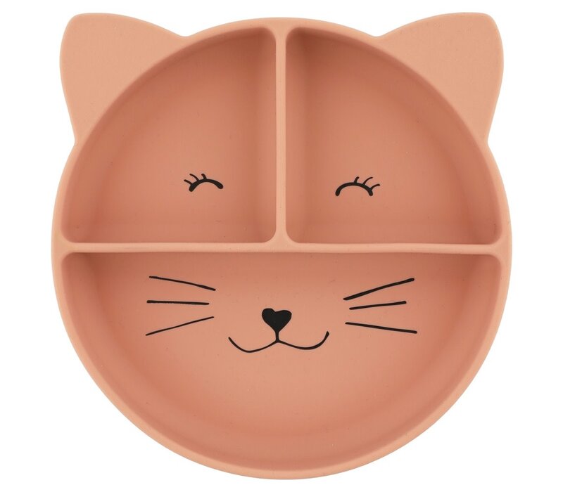 Silicone divided suction plate - Mrs. Cat