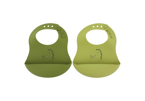 Trixie Silicone bib 2-pack - Mr. Dino