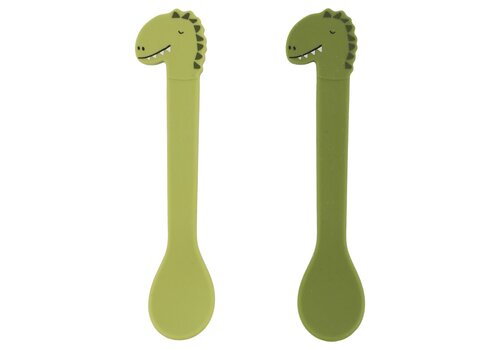 Trixie Siliconen lepel 2-pack - Mr. Dino