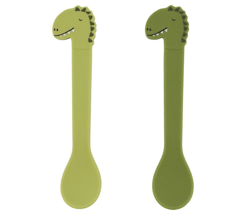 Siliconen lepel 2-pack - Mr. Dino