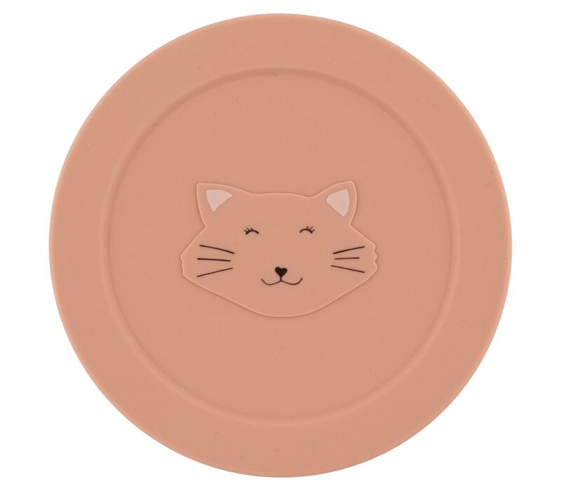 Silicone snack pot with lid - Mrs. Cat