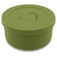 Silicone snack pot with lid - Mr. Dino