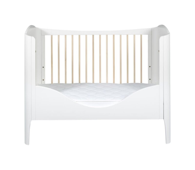 Zijpaneel WAVE voor ledikant 60x120 white/ wax