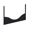 Troll Zijpaneel WAVE voor ledikant 60x120 black satin/ wax