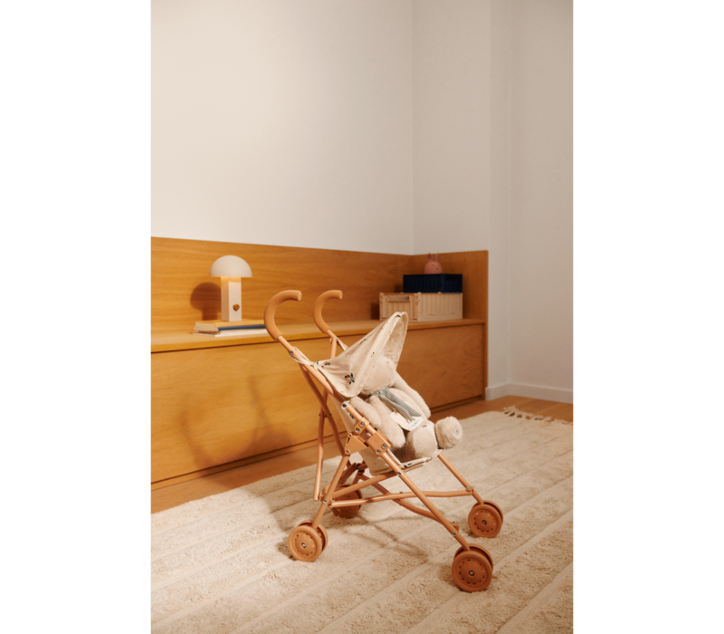 Elsie Doll Stroller Peach/ Sea shell