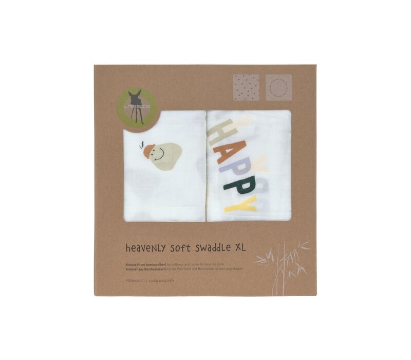 Heavenly soft Swaddle XL Happy Fruits Pear