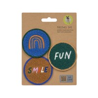 Patches Set 3 pcs Little Gang Smile/ Fun