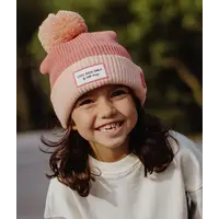 Beanie Block Blush 2-5 years