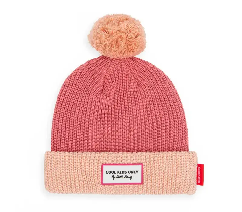 Beanie Block Blush 2-5 years