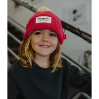Beanie Block Framboise 2-5 years