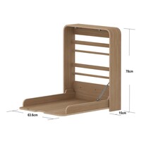 NOVA Wall hanging changing unit Oak