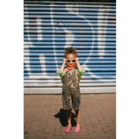 Leopard dungaree brown