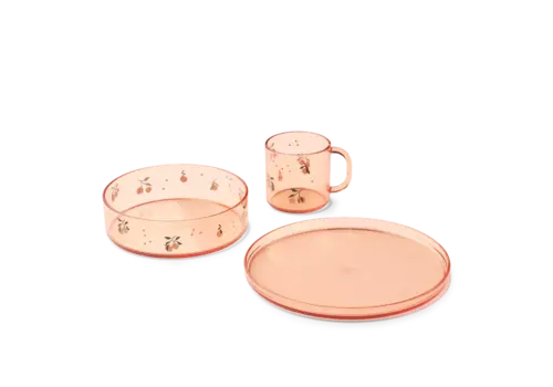 Liewood Siva Tritan Tableware Set Peach/ Sea shell