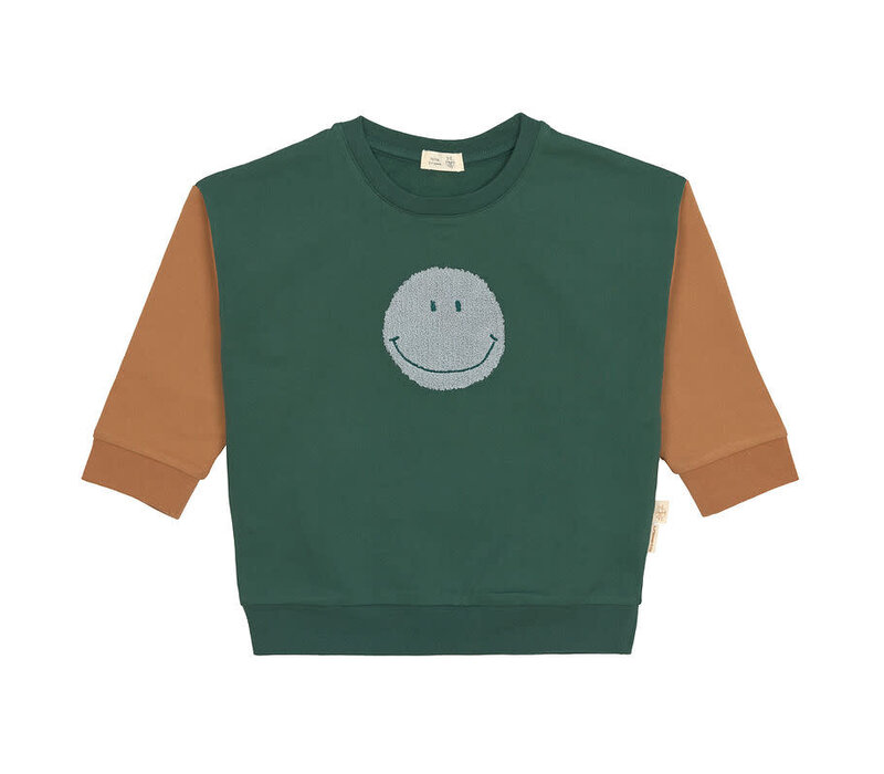 Sweater GOTS Smile dark green