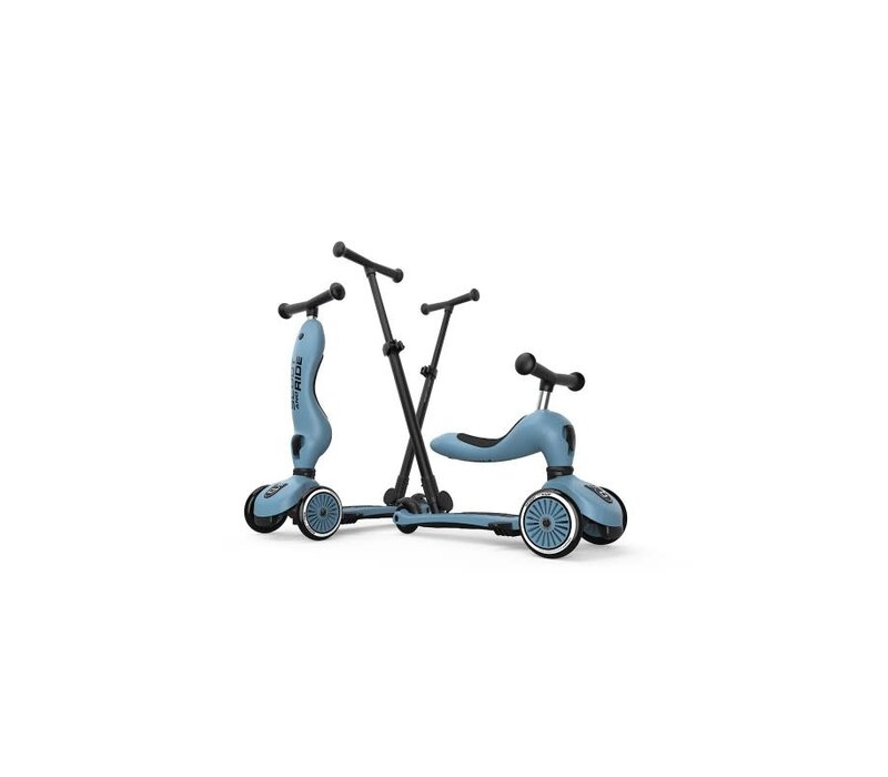 Highwaykick 1 Push & Go - Steel (1-5Y)