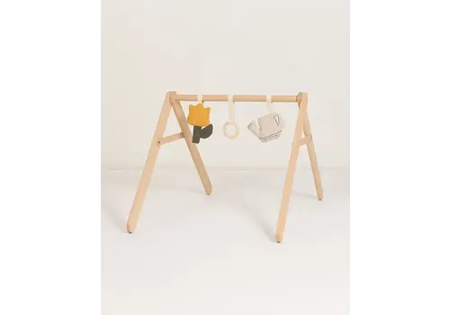 Nobodinoz Baby gym with toys Tulips