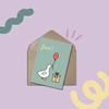 Atelier BéBé Postkaart met enveloppe - Feest