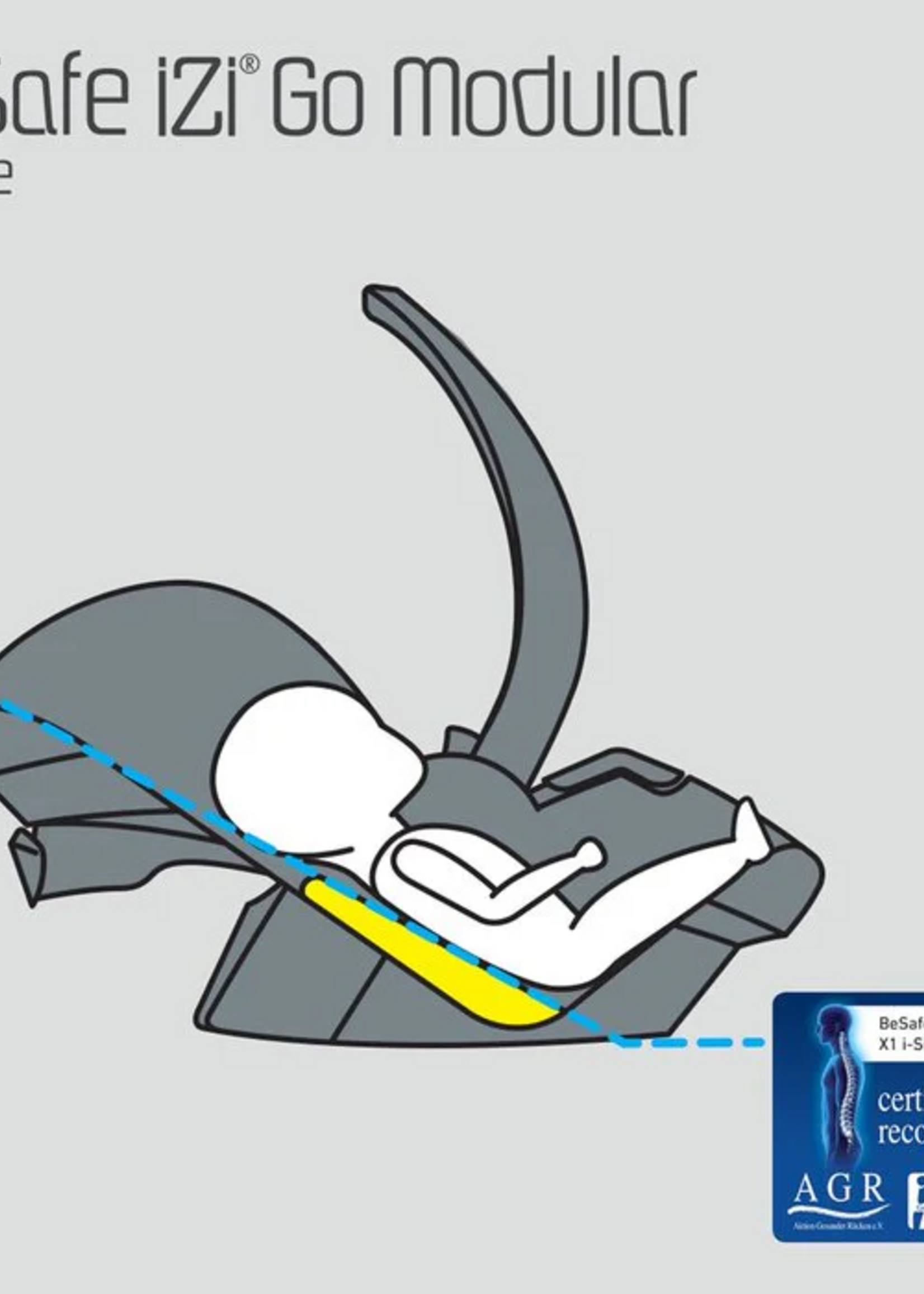 BeSafe iZi Go Modular X1 i-Size autostoel 0-12 maand - Metallic Mélange