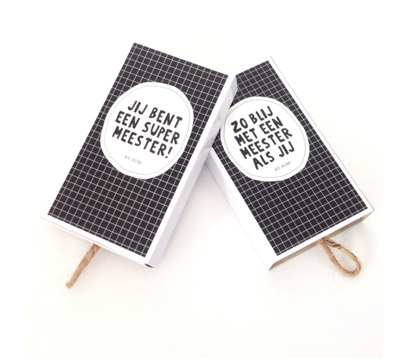 Wensdoosje / Zo blij met een meester als jij