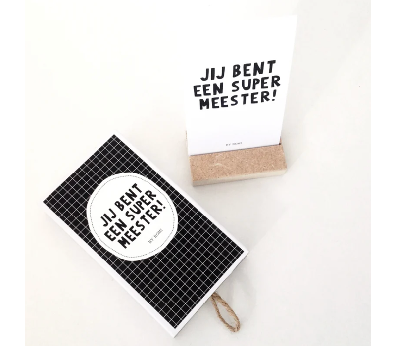 Wensdoosje / Zo blij met een meester als jij