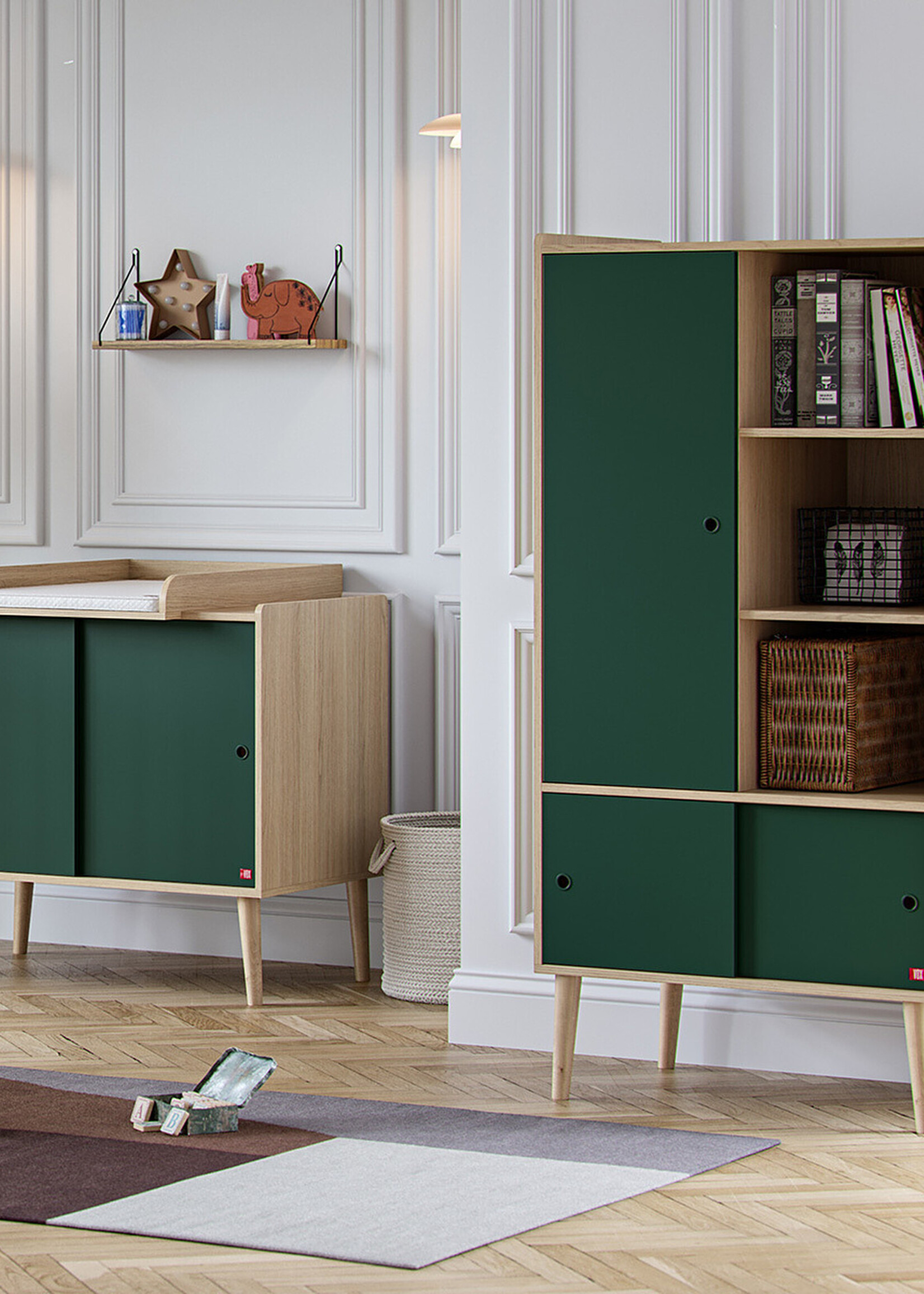 Vox RETRO Fronten voor commode green