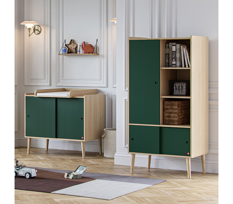 RETRO Fronten voor commode green