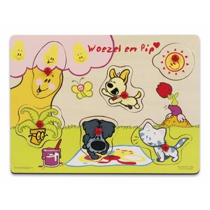 Woezel en Pip knopjespuzzel