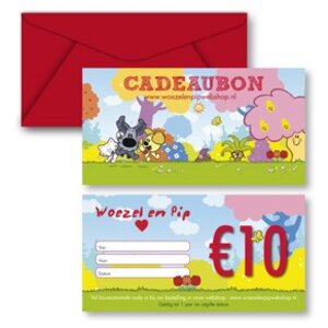 Woezel en Pip cadeaubon