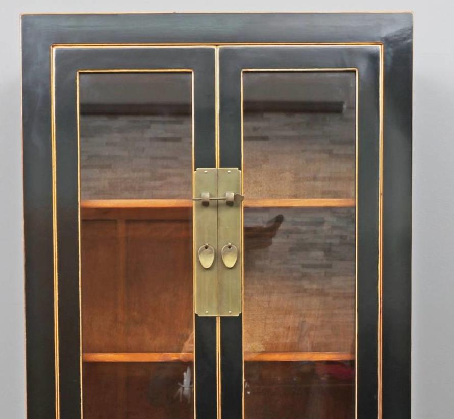 Showcases Cabinet 2 Doors 2 Drawers Black Yajutang Mobel Gmbh