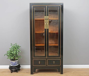 Yajutang Vitrienen Schrank 2 Türen 2 Schubladen