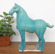 Yajutang Tang horse terracotta turquoise